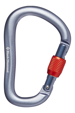 Karabinek BLACK DIAMOND Rocklock Screwgate grey