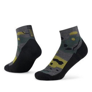Skarpety BUFF Light Weight Merino Wool Quarter Socks grey