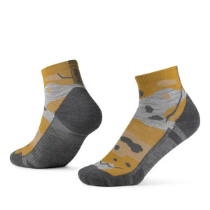 Skarpety BUFF Light Weight Merino Wool Quarter Socks umber khaki