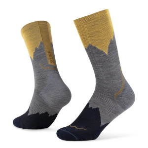Skarpety BUFF Light Weight Merino Wool Crew Socks grey