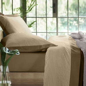 EvergreenWeb Set completo lenzuola VEGA 160x300 cm Tortora