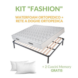 EvergreenWeb Kit rete e materasso FASHION 90x195 cm