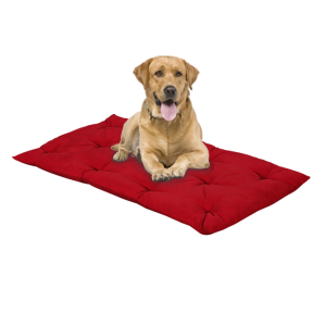 EvergreenWeb Materassino per cani FUFY colore rosso 90x115 cm
