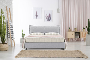 EvergreenWeb KIT LETTO CONTENITORE- ARLES & SLEEPY Ghiaccio 180x200 cm