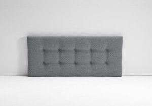 EvergreenWeb Testata Letto Londra Grigio 120x190 cm