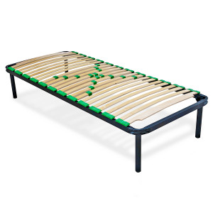 EvergreenWeb RETE LETTO A DOGHE IN LEGNO ORTOPEDICA MANGO 90x200 cm