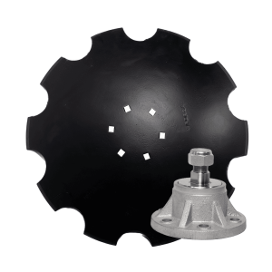 Talerz uzębiony 560 mm x 4 mm, 6 otworów, Z-10, stal borowa + Piasta bezobsługowa ODL002