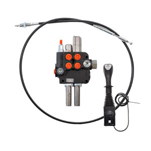 Rozdzielacz hydrauliczny 2 sekcyjny 02P80 80L sterowany linkami i joystickiem