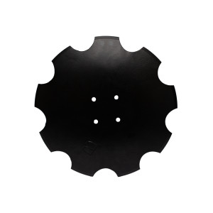 Talerz do talerzówki 460 mm x 3,5 mm, uzębiony, 4 otwory, Z-9, stal borowa