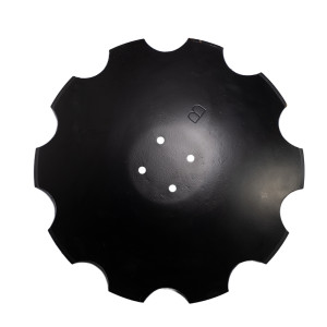 Talerz do talerzówki, 560 mm x 4 mm, uzębiony, 4 otwory, Z-10, stal węglowa