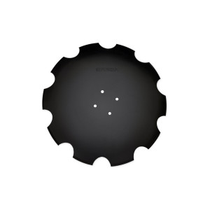 Talerz do talerzówki 560 mm x 4 mm, uzębiony, 4 otwory, Z-10, stal borowa