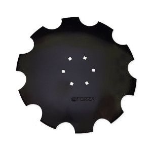 Talerz do talerzówki 510 mm x 3,5 mm, uzębiony, 6 otworów, Z-10, stal borowa