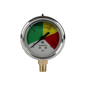 Manometr do opryskiwacza glicerynowy 0-16 Bar gwint M12x1,5 FI 63 mm