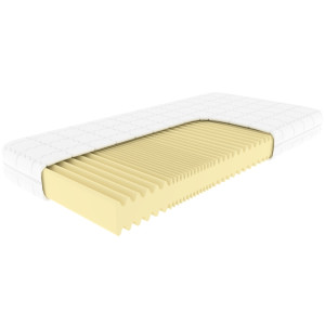 Materac PIANO piankowy GUENO Rozmiar - 100x200, Twardość materacy - H3 - twardy, Pokrowiec Gueno - Silver Plus