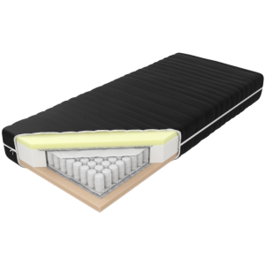 Materac Pocket H2 M&K foam Koło Rozmiar - 160x200, Pokrowiec - Kaszmir
