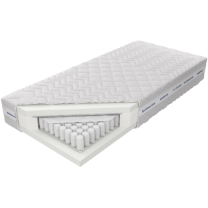 Materac Estrella Lux X5 LXI M&K foam Koło Rozmiar - 200x200, Pokrowiec - Silver Black