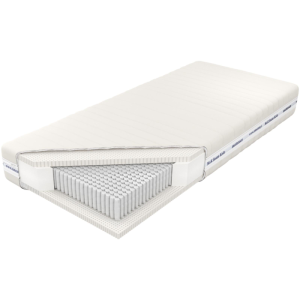 Materac Czar Nocy M&K foam Koło Rozmiar - 120x200, Pokrowiec - Len beż, Strefy twardości - 1 strefa twardości