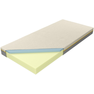 Materac Bahrain Talalay Blue H3 M&K Foam Koło Rozmiar - 100x200, Pokrowiec - Talalay Grey