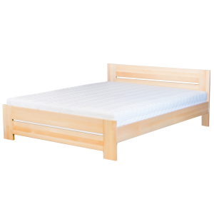 Łóżko bukowe LK198 DREWMAX Rozmiar - 120x200, Kolor łóżek Drewmax - buk lausane