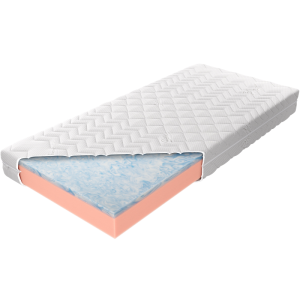 Materac Bahrain Lazur H2 M&K foam Koło Rozmiar - 90x200, Pokrowiec - Royal, Twardość materacy - H2 - średni