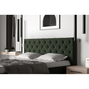 Zagłówek 15 M&K foam Koło Tkanina łóżek Koło - grupa 6, Zagłówek - Zagłówek z guzikami, Szerokość - 160cm