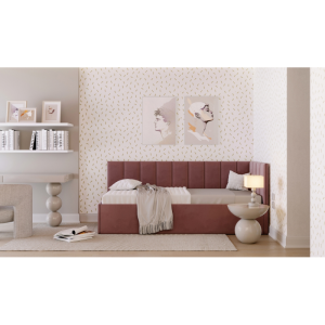 Łóżko tapicerowane 81260 M&K foam Koło Rozmiar - 100x200, Tkanina łóżek Koło - grupa 6
