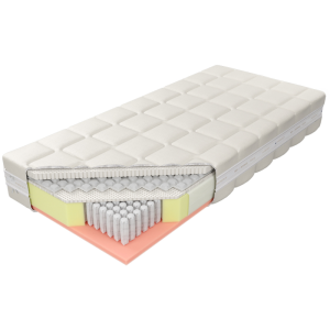 Materac Sogno Talalay H2 M&K Foam Koło Rozmiar - 200x200, Pokrowiec - Outlast®, Strefy twardości - 1 strefa twardości