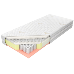 Materac Sogno Talalay H3 M&K Foam Koło Rozmiar - 80x200, Pokrowiec - Tencel Caro, Strefy twardości - 1 strefa twardości