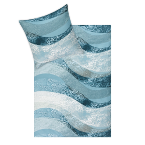 Pościel mako interlock jersey RIO 6616 Estella Rozmiar - 155/160x200, kolor pościeli - 051 cyan