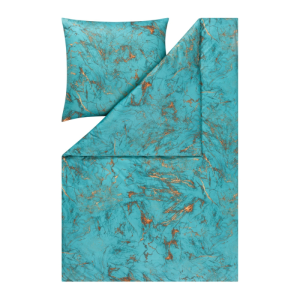 Pościel mako interlock jersey RAPHAEL 6630 Estella Rozmiar - 200x220, kolor pościeli - 640 azur