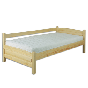 Łóżko sosnowe LK132 DREWMAX Rozmiar - 90x200, Kolor łóżek Drewmax - dąb