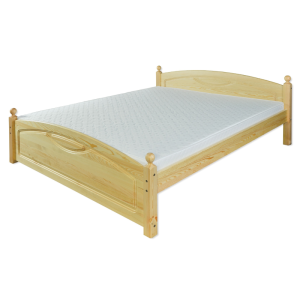 Łóżko sosnowe LK103 DREWMAX Rozmiar - 120x200, Kolor łóżek Drewmax - orzech