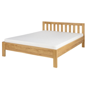 Łóżko dębowe LK303 DREWMAX Rozmiar - 140x200, Kolor łóżek Drewmax - miodowy