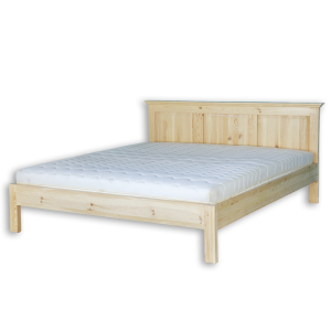 Łóżko sosnowe LK700 DREWMAX Rozmiar - 180x200, Kolor łóżek Drewmax - brunatny wosk