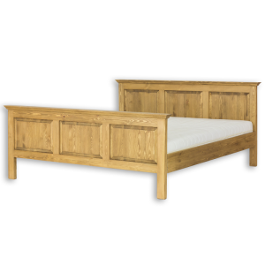 Łóżko sosnowe LK701 DREWMAX Rozmiar - 160x200, Kolor łóżek Drewmax - jasny wosk