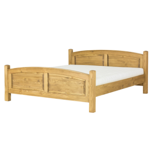 Łóżko sosnowe LK704 DREWMAX Rozmiar - 180x200, Kolor łóżek Drewmax - jasny wosk