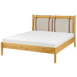 Łóżko sosnowe LK706 DREWMAX Rozmiar - 180x200, Kolor łóżek Drewmax - jasny wosk