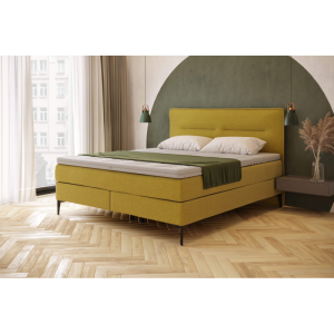 Łóżko kontynentalne z materacem BTFK M&K foam Koło Rozmiar - 180x200, Twardość materacy - H3 - twardy, Tkanina łóżek Koło - grupa 1, Typ łóżka - bez pojemnika