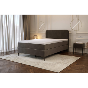 Łóżko kontynentalne z materacem BTFK22 M&K foam Koło Rozmiar - 180x200, Twardość materacy - H2 - średni, Tkanina łóżek Koło - grupa 5, Typ łóżka - bez pojemnika