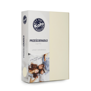 Prześcieradło Jersey M&K Foam Koło Rozmiar - 120x200, Wysokość prześcieradeł i ochraniaczy - 25 cm, Kolor prześcieradeł - ecru