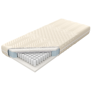 Materac Estrella Lux M&K foam Koło Rozmiar - 140x200, Pokrowiec - Silver Active, Strefy twardości - 7 stref twardości