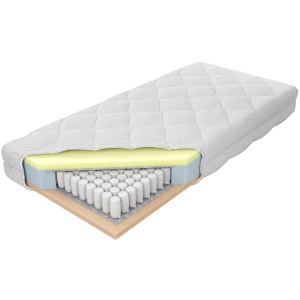 Materac Pocket H2 M&K foam Koło Rozmiar - 200x200, Pokrowiec - Tencel Lux