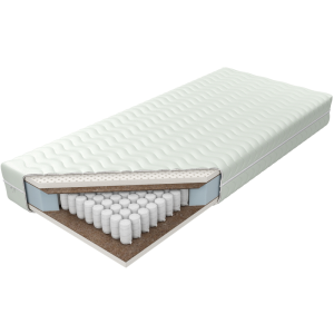 Materac Estrella Lux Kokos H3 - twardy M&K Foam KOŁO 180x200  Pokrowiec - Aloe Vera