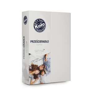 Prześcieradło Satyna M&K Foam Koło Rozmiar - 80x200, Wysokość prześcieradeł i ochraniaczy - 25 cm, Kolor prześcieradeł - biały
