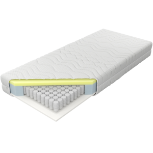 Materac Estrella Elastik H2 - średni M&K Foam KOŁO 100x200  Pokrowiec - Alergik