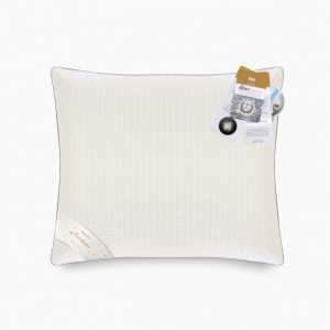 Poduszka puchowa 100% AMZ Silver Prestige Rozmiar - 50x60, Kolor poduszek i kołder - srebrzysta popiel