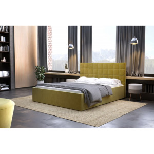 Łóżko tapicerowane 81231 M&K foam Koło Rozmiar - 120x200, Tkanina łóżek Koło - grupa 1, Typ łóżka - z pojemnikiem, stelaż RM