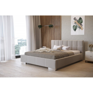 Łóżko tapicerowane 81274 M&K foam Koło Rozmiar - 100x200, Tkanina łóżek Koło - grupa 1, Typ łóżka - z pojemnikiem, stelaż RMT