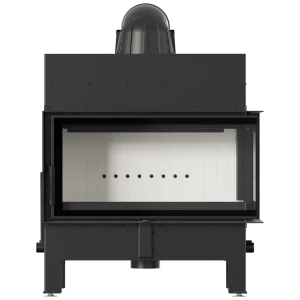 Kominek stalowy Floki L prawy 12 kW fi 200