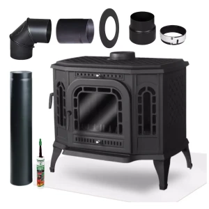 Piec żeliwny Kawmet P7 10,5 kW zestaw podłączeniowy